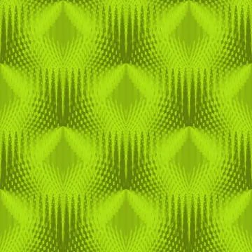 Abstract geometric seamless pattern lemon lime green olive green Stock Illustration
