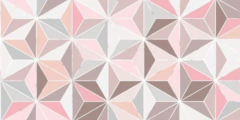 Abstract geometric seamless pattern modern design pastel color with marble li Stock Illustration