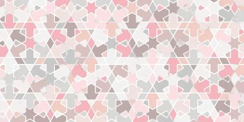 Abstract geometric seamless pattern pastel color with marble line elegant bac Stock Illustration