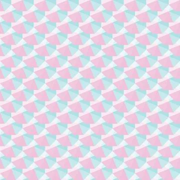 Abstract geometric seamless pattern Pink and blue repeat Illustrazione stock