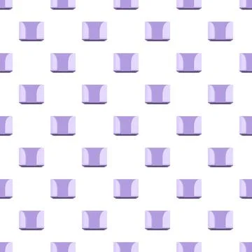 Abstract geometric seamless pattern with purple shapes Illustrazione stock