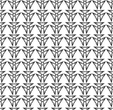 Abstract geometric Seamless pattern . Repeating geometric Black and white tex Stock Illustration