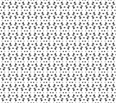Abstract geometric Seamless pattern . Repeating geometric Black and white tex Stock Illustration