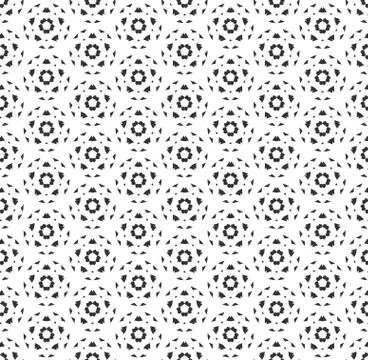 Abstract geometric Seamless pattern . Repeating geometric Black and white tex Stock Illustration