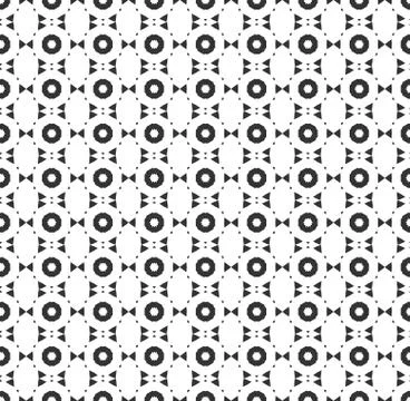 Abstract geometric Seamless pattern . Repeating geometric Black and white tex Stock Illustration