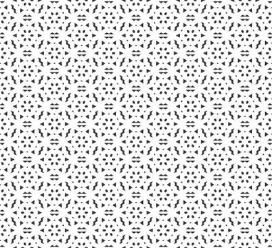 Abstract geometric Seamless pattern . Repeating geometric Black and white tex Stock Illustration