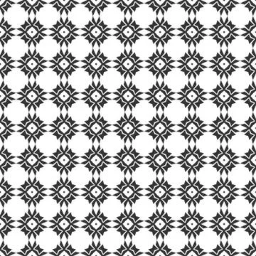 Abstract geometric Seamless pattern . Repeating geometric Black and white tex Stock Illustration