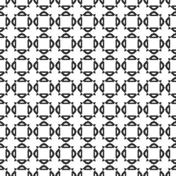 Abstract geometric Seamless pattern . Repeating geometric Black and white tex Stock Illustration