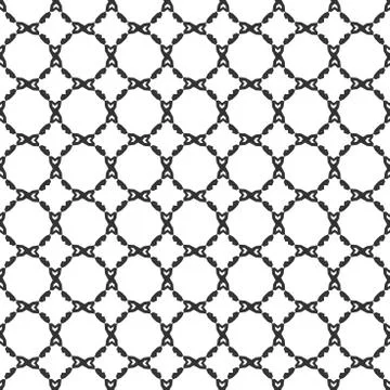 Abstract geometric Seamless pattern . Repeating geometric Black and white tex Stock Illustration