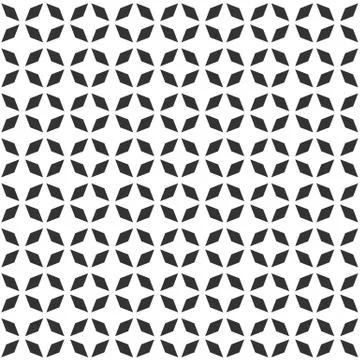 Abstract geometric Seamless pattern . Repeating geometric Black and white tex Stock Illustration