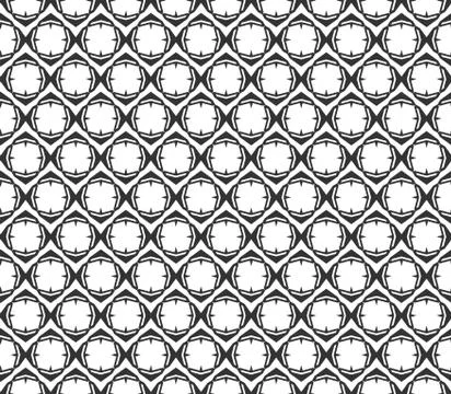 Abstract geometric Seamless pattern . Repeating geometric Black and white textur Stock Illustration