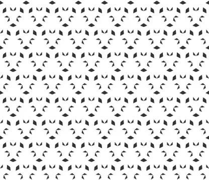 Abstract geometric Seamless pattern . Repeating geometric Black and white tex Stock Illustration