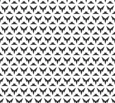 Abstract geometric Seamless pattern . Repeating geometric Black and white tex Stock Illustration