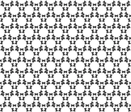 Abstract geometric Seamless pattern . Repeating geometric Black and white tex Stock Illustration
