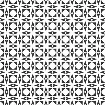 Abstract geometric Seamless pattern . Repeating geometric Black and white tex Stock Illustration