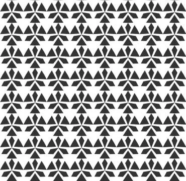 Abstract geometric Seamless pattern . Repeating geometric Black and white tex Stock Illustration