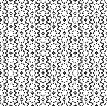 Abstract geometric Seamless pattern . Repeating geometric Black and white tex Stock Illustration