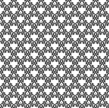 Abstract geometric Seamless pattern . Repeating geometric Black and white tex Illustrazione stock