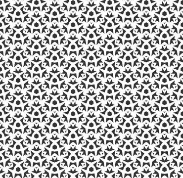 Abstract geometric Seamless pattern . Repeating geometric Black and white tex Illustrazione stock