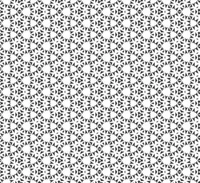 Abstract geometric Seamless pattern . Repeating geometric Black and white tex Illustrazione stock