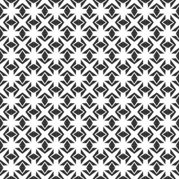 Abstract geometric Seamless pattern . Repeating geometric Black and white tex Stock Illustration