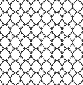 Abstract geometric Seamless pattern . Repeating geometric Black and white tex Stock Illustration
