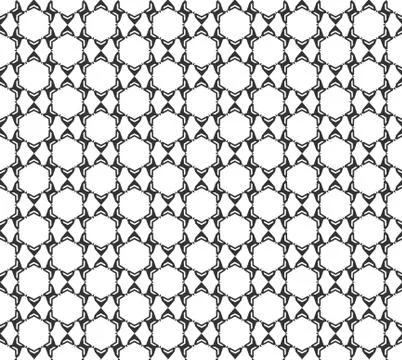 Abstract geometric Seamless pattern . Repeating geometric Black and white tex Illustrazione stock