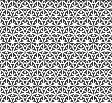 Abstract geometric Seamless pattern . Repeating geometric Black and white tex Stock Illustration