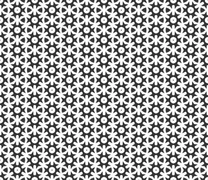 Abstract geometric Seamless pattern . Repeating geometric Black and white tex Stock Illustration