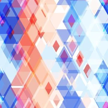 Abstract geometric seamless pattern with rhombus decorative contemporary elem Stock Illustration