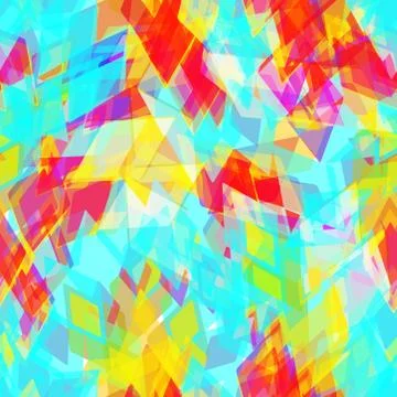 Abstract geometric seamless pattern with rhombus and brilliant decorative geo Stock Illustration