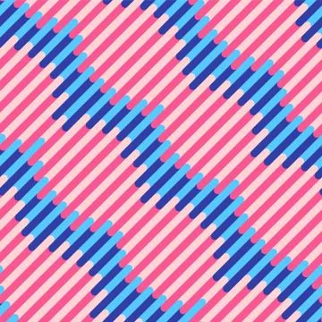 Abstract geometric seamless pattern from sloping lines. Vector illustration. Stock Illustration