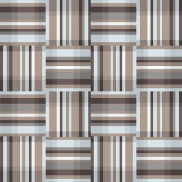 Abstract geometric seamless pattern. Square stripe fabric texture Stockillustratie