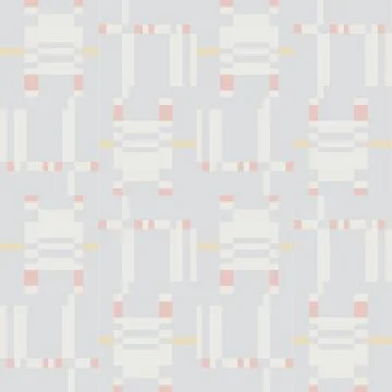 Abstract geometric seamless pattern. Square stripe ornament Stock Illustration