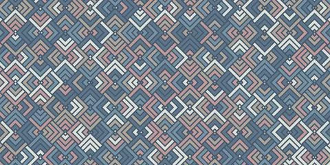 Abstract geometric seamless pattern with square shape pastel color background Stock Illustration