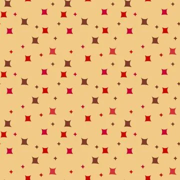 Abstract geometric seamless pattern of stars on a light background. Stock Illustration