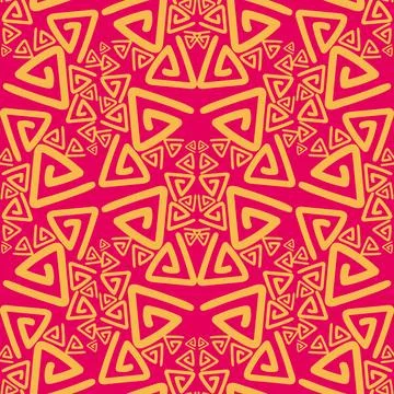 Abstract geometric seamless pattern. Stylish ornament with lines, rectangle.. 스톡 일러스트