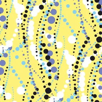 Abstract geometric seamless pattern in tender pastel color. Decorative paint  Stock Illustration