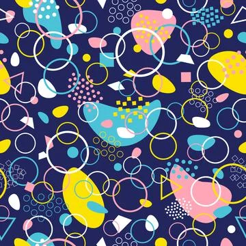 Abstract geometric seamless pattern. Texture for design, posters, illustrations Stock Illustration