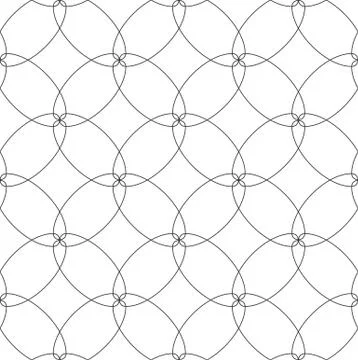 Abstract Geometric Seamless Pattern Thin Lines Illustrazione stock