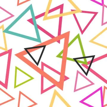 Abstract geometric seamless pattern with triangle and line tribal Navajo patt Stock Illustration