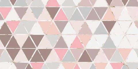 Abstract geometric seamless pattern triangle shape modern design pastel color Stock Illustration