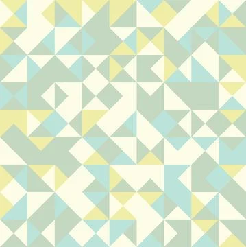 Abstract geometric seamless pattern. Triangle graphic design background Stock Illustration