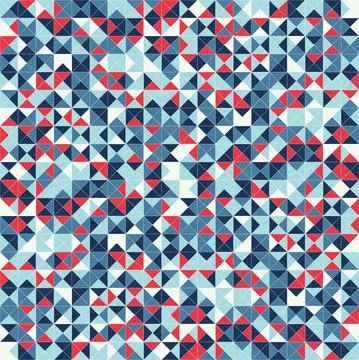 Abstract geometric seamless pattern. Triangle graphic design background Stock Illustration