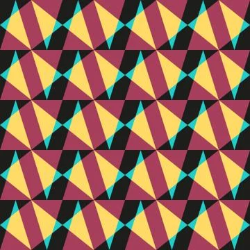 Abstract geometric seamless pattern of triangles Illustrazione stock