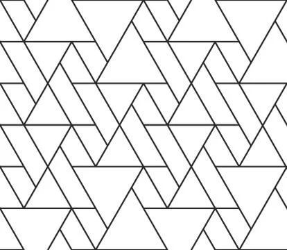 Abstract geometric seamless pattern vector hexagonal triangular background gr イラスト素材