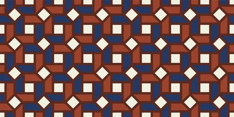 Abstract geometric seamless pattern, vector elegant color rhythmic repeatin.. Illustrazione stock