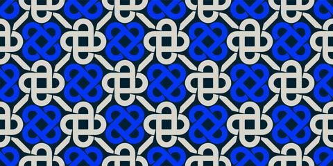 Abstract geometric seamless pattern, vector elegant color rhythmic repeatin.. Stock Illustration