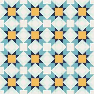Abstract geometric seamless pattern, vector art style, simple shapes, flat .. 스톡 일러스트
