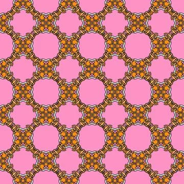 Abstract geometric seamless pattern, vector illustration Stock Illustration